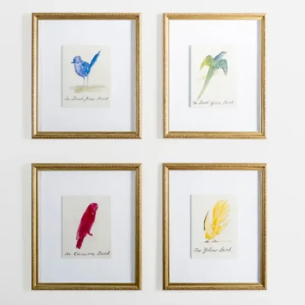 Framed Art-Kirkland's Home The Dark Green Bird Framed Art Print White/Green