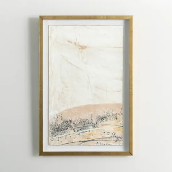 Framed Art-Kirkland's Home The Golden Abstract I Framed Art Print White/Tan/Gray/Gold