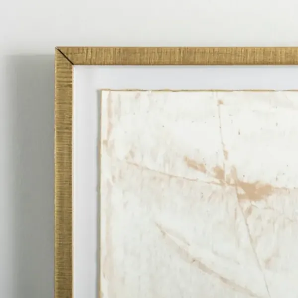 Framed Art-Kirkland's Home The Golden Abstract I Framed Art Print White/Tan/Gray/Gold