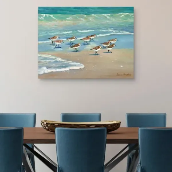 Canvas Art-Kirkland's Home The Race Is On Canvas Art Print, 40X30 In. Green/Blue/Brown