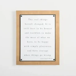 Wall Quotes & Signs-Kirkland's Home The Real Things Wall Plaque White/Black/Tan