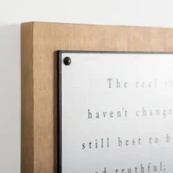 Wall Quotes & Signs-Kirkland's Home The Real Things Wall Plaque White/Black/Tan