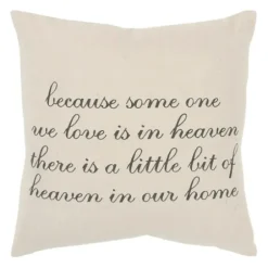 Pillows-Kirkland's Home There Is A Little Bit Of Heaven In Our Home Pillow Tan/Black