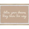 Wall Quotes & Signs-Kirkland's Home They Know The Way Framed Wall Plaque Tan/White