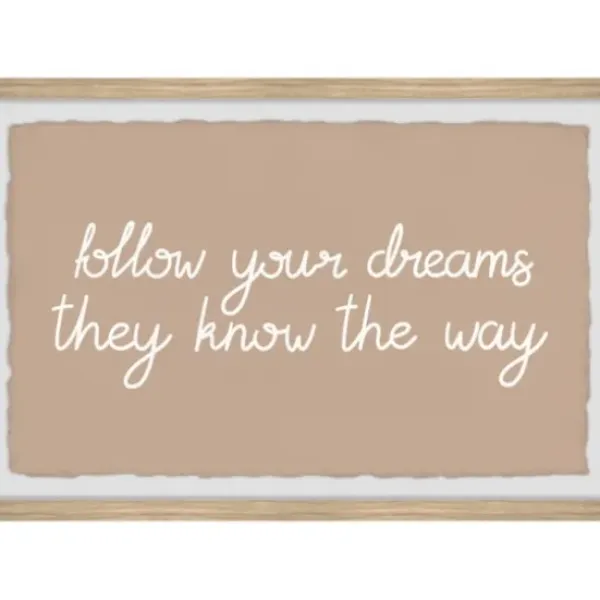 Wall Quotes & Signs-Kirkland's Home They Know The Way Framed Wall Plaque Tan/White