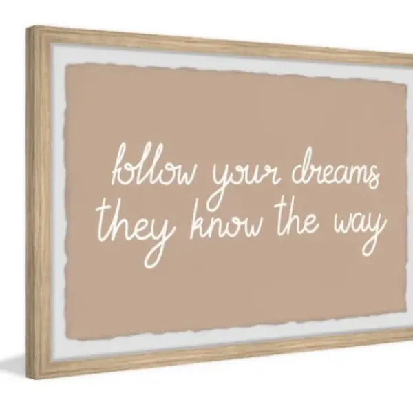 Wall Quotes & Signs-Kirkland's Home They Know The Way Framed Wall Plaque Tan/White