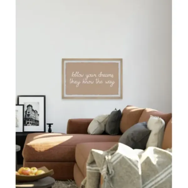 Wall Quotes & Signs-Kirkland's Home They Know The Way Framed Wall Plaque Tan/White