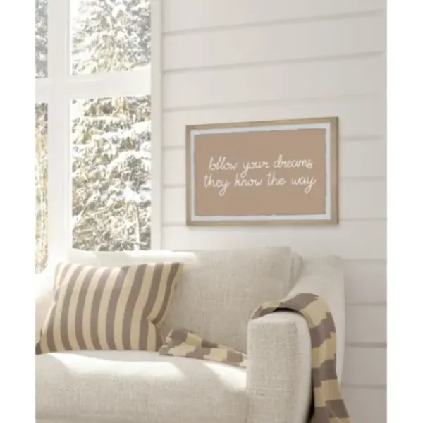 Wall Quotes & Signs-Kirkland's Home They Know The Way Framed Wall Plaque Tan/White