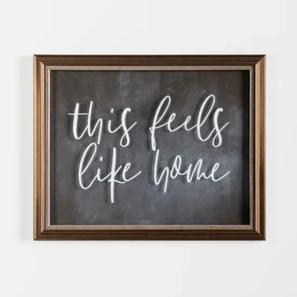 Wall Quotes & Signs-Kirkland's Home This Feels Like Home Wall Plaque Black