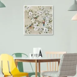 Framed Art-Kirkland's Home Three'S Company Framed Canvas Art Print Tan/White