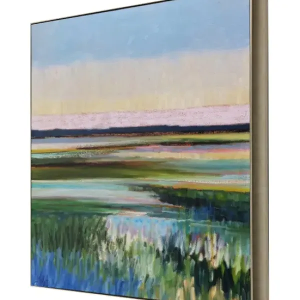 Framed Art-Kirkland's Home Tidal Waters Framed Art Print Green/Blue