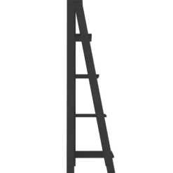 Office Furniture-Kirkland's Home 4-Tier Ladder Bookshelf Black