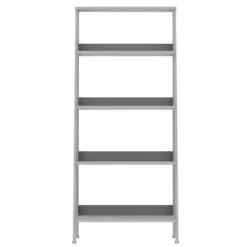 Office Furniture-Kirkland's Home 4-Tier Ladder Bookshelf Gray