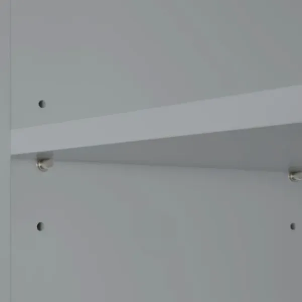 Bathroom Furniture-Kirkland's Home 3-Tier Linen Cabinet Gray