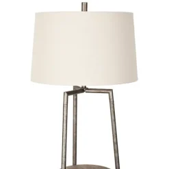 Floor Lamps-Kirkland's Home 3-Tier Shelf Floor Lamp White