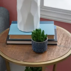 Accent & End Tables-Kirkland's Home Tiered Hourglass Accent Table Gold