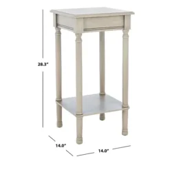 Accent & End Tables-Kirkland's Home Tilley Beige Classic Square Accent Table Tan