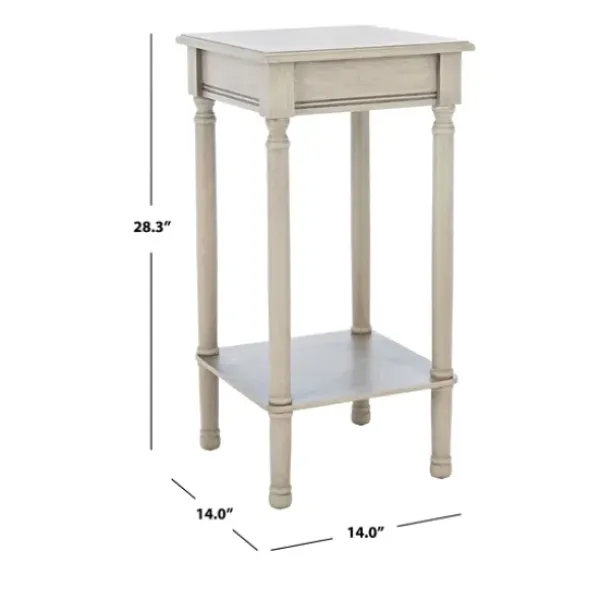 Accent & End Tables-Kirkland's Home Tilley Beige Classic Square Accent Table Tan