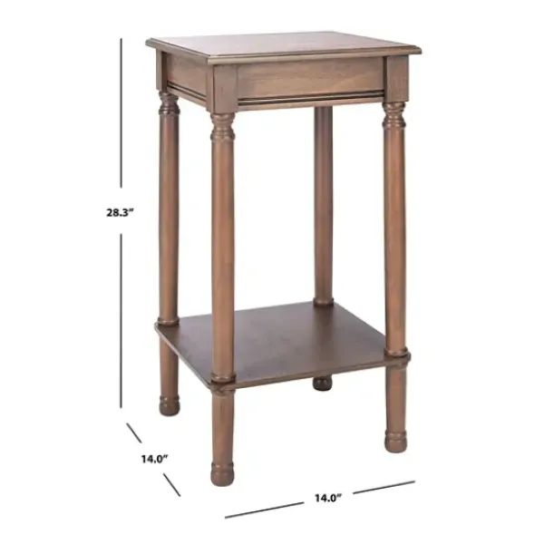 Accent & End Tables-Kirkland's Home Tilley Classic Square Accent Table Brown