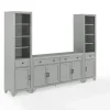 Tv Stands & Media Consoles-Kirkland's Home Tillie Gray Modular 3-Pc. Entertainment Set