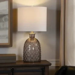 Table Lamps-Kirkland's Home Tinted Glass Jar Table Lamp Gray