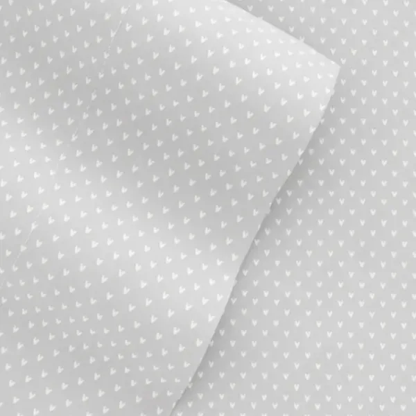 Bed Sheets-Kirkland's Home Tiny Hearts 3-Pc. Twin Sheet Set Gray