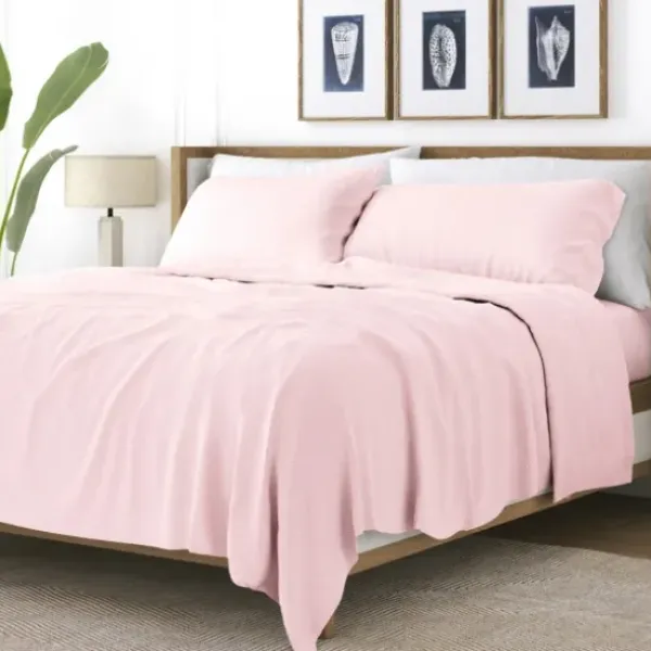 Bed Sheets-Kirkland's Home Tiny Hearts 3-Pc. Twin Sheet Set Pink