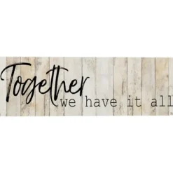 Wall Quotes & Signs-Kirkland's Home Together Canvas Art Print Tan/Black