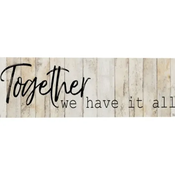 Wall Quotes & Signs-Kirkland's Home Together Canvas Art Print Tan/Black