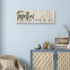 Wall Quotes & Signs-Kirkland's Home Together Canvas Art Print Tan/Black