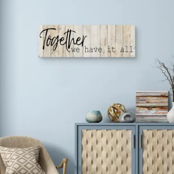 Wall Quotes & Signs-Kirkland's Home Together Canvas Art Print Tan/Black