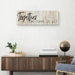 Wall Quotes & Signs-Kirkland's Home Together Canvas Art Print Tan/Black
