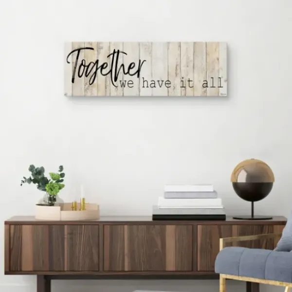 Wall Quotes & Signs-Kirkland's Home Together Canvas Art Print Tan/Black