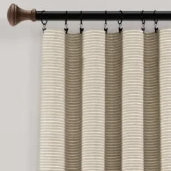 Curtains & Drapes-Kirkland's Home Top Knotted Burlap Curtain Panel Set, 95 In. Ivory