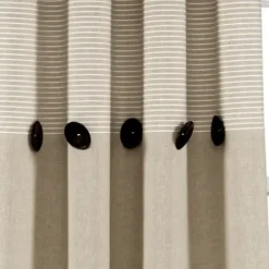 Curtains & Drapes-Kirkland's Home Top Knotted Burlap Curtain Panel Set, 95 In. Ivory
