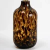Vases-Kirkland's Home Tortoise Shell Glass Vase, 14 In. Brown