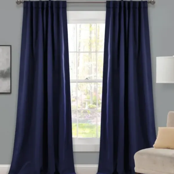 Curtains & Drapes-Kirkland's Home Total Blackout Curtain Panel, 95 In. White