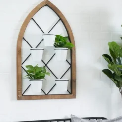Wall Storage-Kirkland's Home Traditional Arch Metal Wall Planter