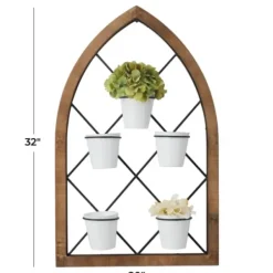 Wall Storage-Kirkland's Home Traditional Arch Metal Wall Planter