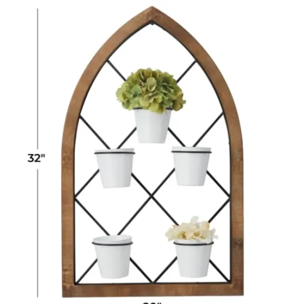 Wall Storage-Kirkland's Home Traditional Arch Metal Wall Planter