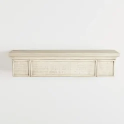 Shelves-Kirkland's Home Traditional Whitewashed Wood Wall Shelf