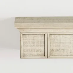 Shelves-Kirkland's Home Traditional Whitewashed Wood Wall Shelf