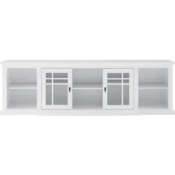 Tv Stands & Media Consoles-Kirkland's Home Transitional Breakfront 2-Door Media Console White