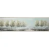 Framed Art-Kirkland's Home Tree Line Landscape Framed Canvas Art Print Blue/Green/Gray