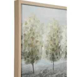 Framed Art-Kirkland's Home Tree Line Landscape Framed Canvas Art Print Blue/Green/Gray
