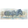 Canvas Art-Kirkland's Home Tree Line Reflection Panel Giclee Canvas Art Print Blue