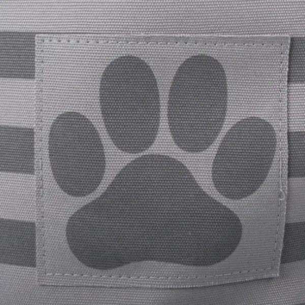 Baskets & Boxes-Kirkland's Home Trellis Paw Print Storage Basket, 14 In. Gray