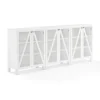 Tv Stands & Media Consoles-Kirkland's Home Triangle 6-Door Wood Media Cabinet White