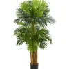 Trees & Topiaries-Kirkland's Home Triple Areca Palm Tree, 5 Ft.