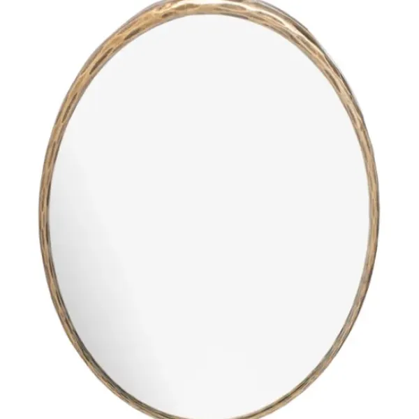 Framed Mirrors-Kirkland's Home Trish Brass Forged Oval Wall Mirror